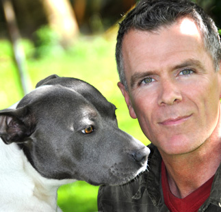 Dan Scott with his dog Rocco