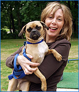 Sue and her Pug